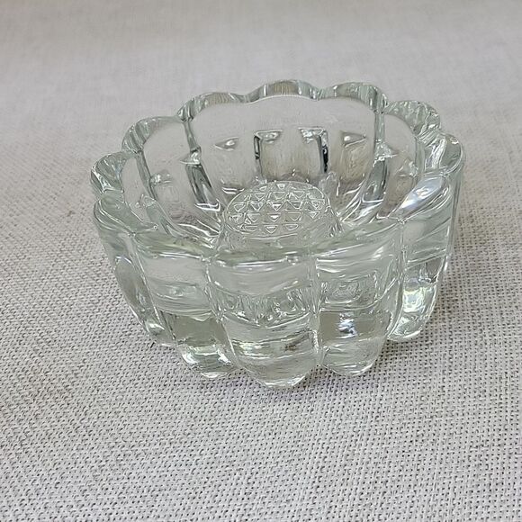 Princess House Crystal Reversible 3 Way Glass Candle Holder #486 set of 2 - Picture 5 of 6